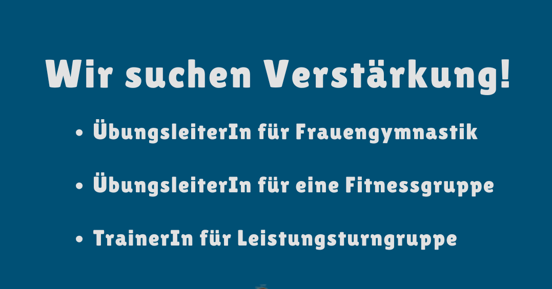 Wir suchen Verstärkung für unser Trainerteam!